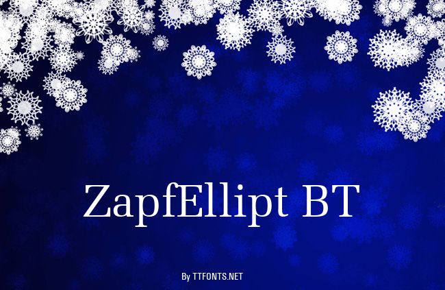ZapfEllipt BT example
